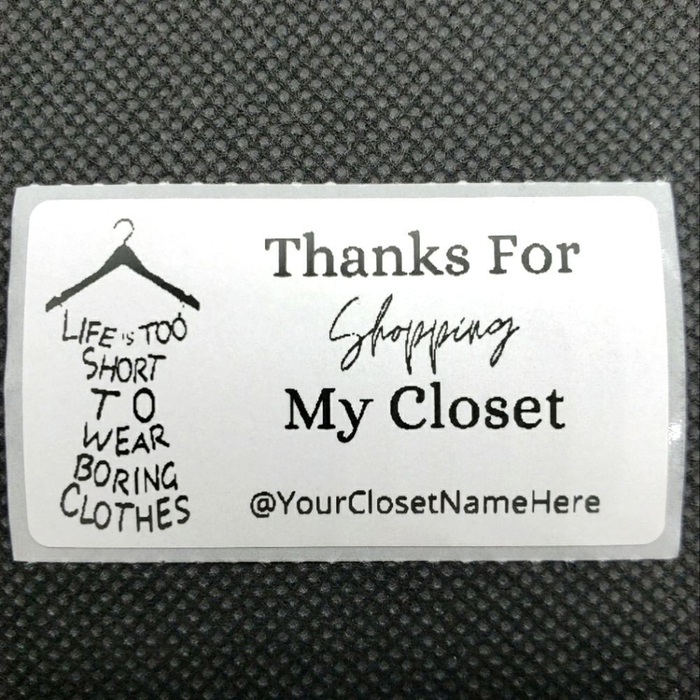 8/$20 40ct Customizable Stickers 2.25" x 1.25" White Labels